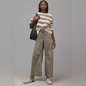 Pilcro Puddle Curve Wide Leg Trousers